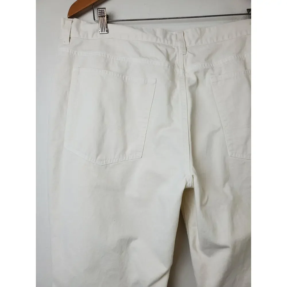Reyn‎ Spooner Pants Mens 36 Chino Cotton Preppy Cream Hawaiian Vacation Cotton